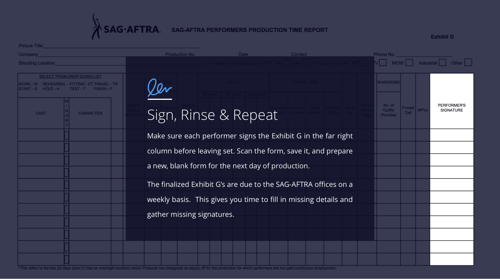 7-SAG Exhibit G - Sign, Rinse and Repeat - StudioBinder