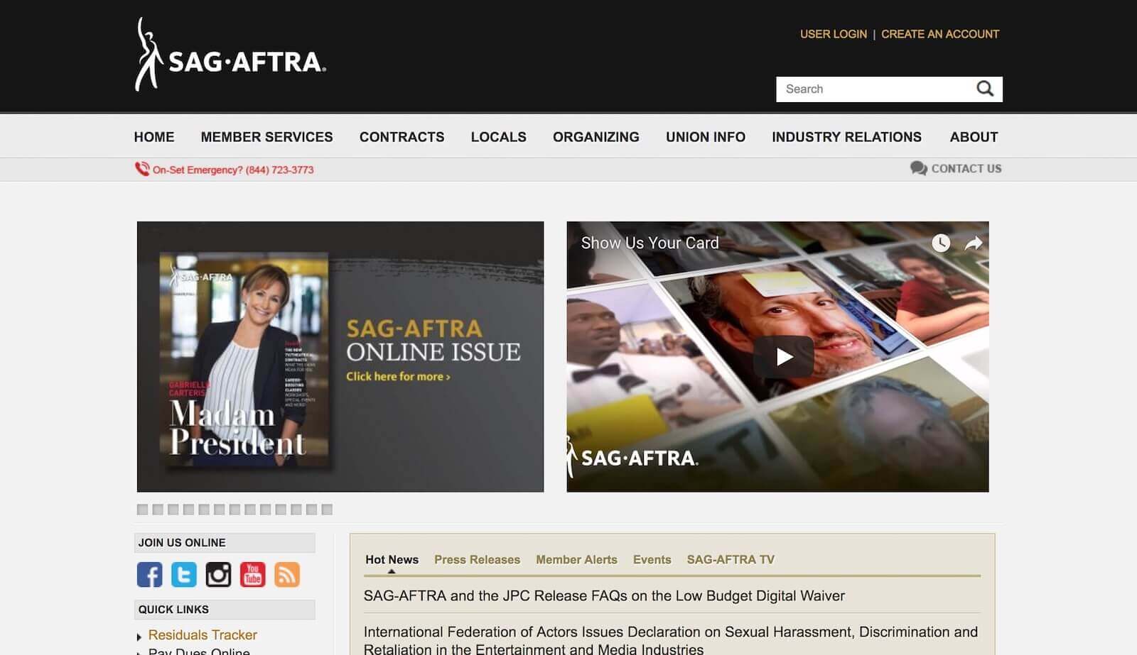 Casting Websites-SAG Website-StudioBinder