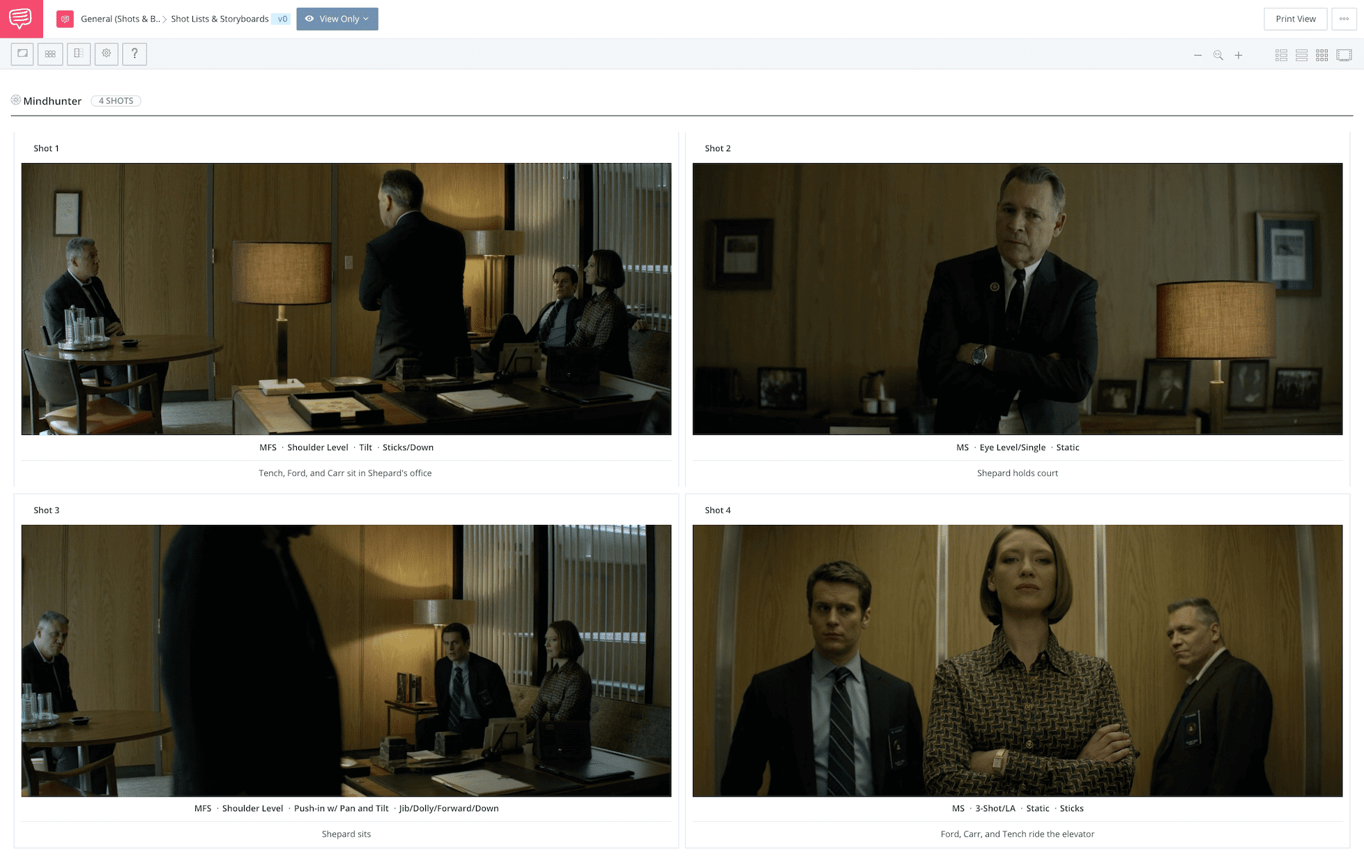 David Fincher Directing Style StudioBinder Shot List Software