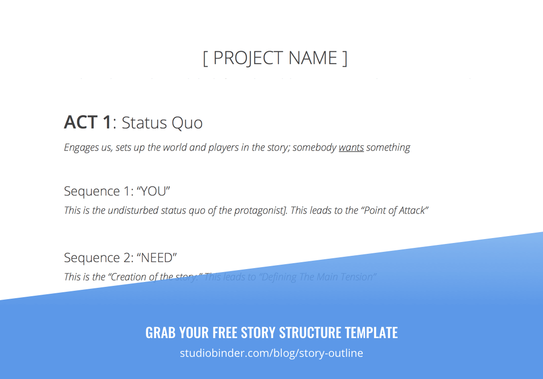 How to Write a Story Outline - Free Script Template - Exit intent Teaser v2