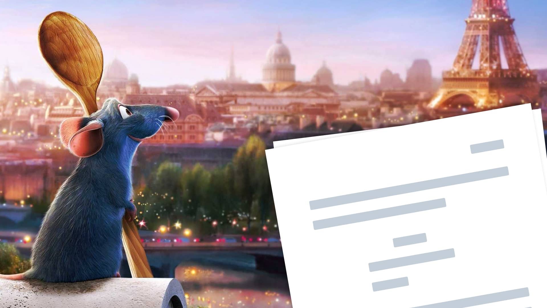 Ratatouille Script PDF Download, Plot, Characters, and Ending - Featured