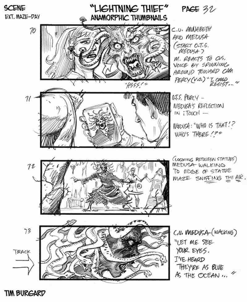 Storyboard Example - Percy Jackson Storyboard - Tim Burgard - StudioBinder