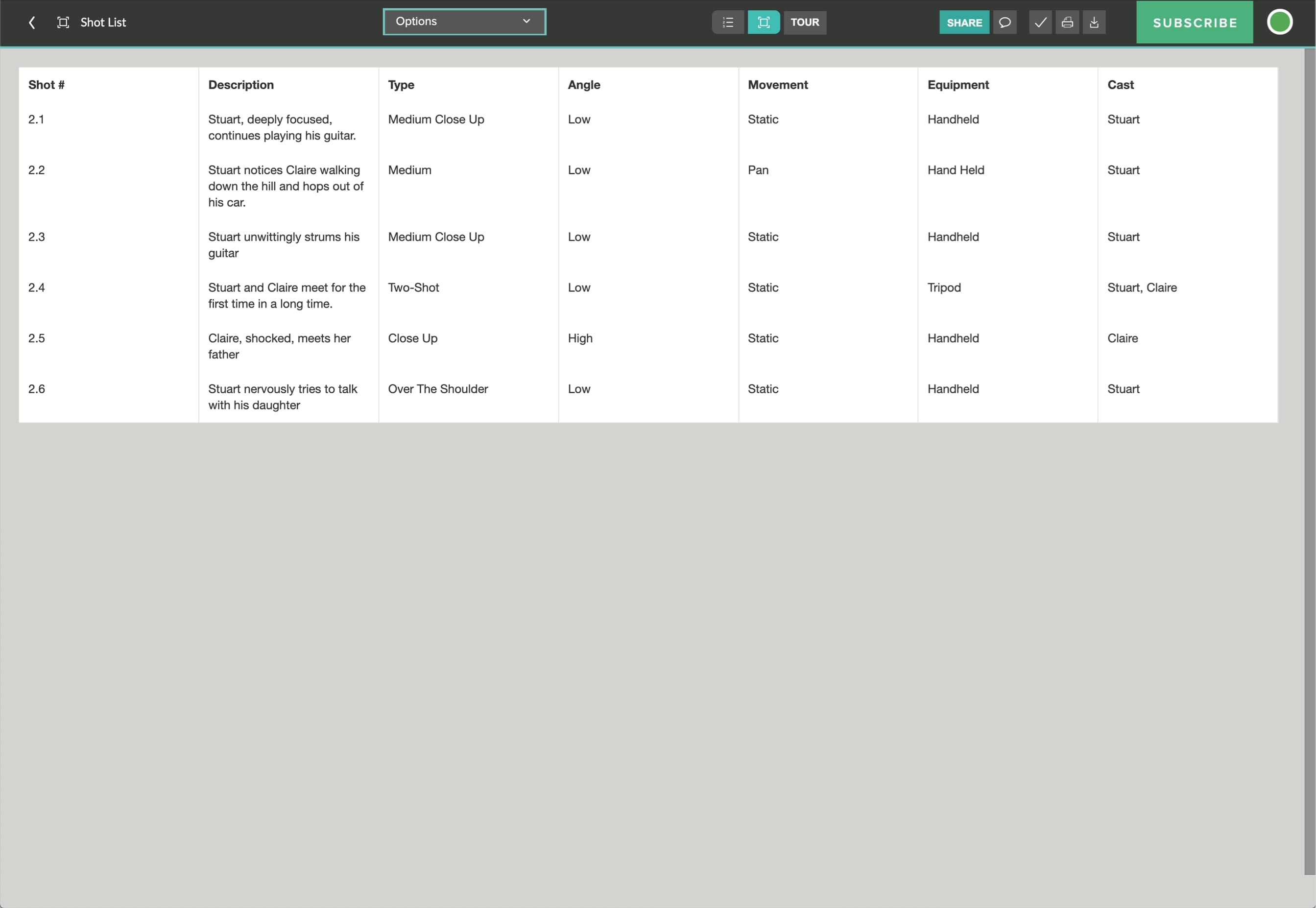 StudioBinder vs. Celtx - Shot List Creator for Professionals